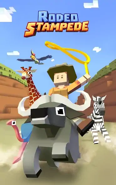 Download Rodeo Stampede: Sky Zoo Safari [MOD, Unlimited money/coins] + Hack [MOD, Menu] for Android
