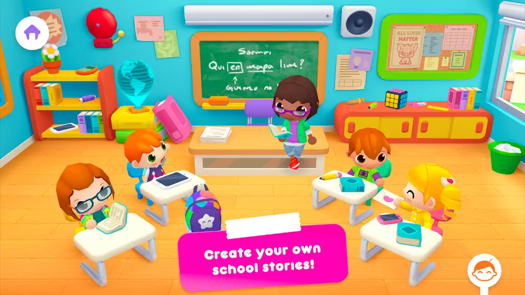 Download Sunny School Stories [MOD, Unlimited money/gems] + Hack [MOD, Menu] for Android