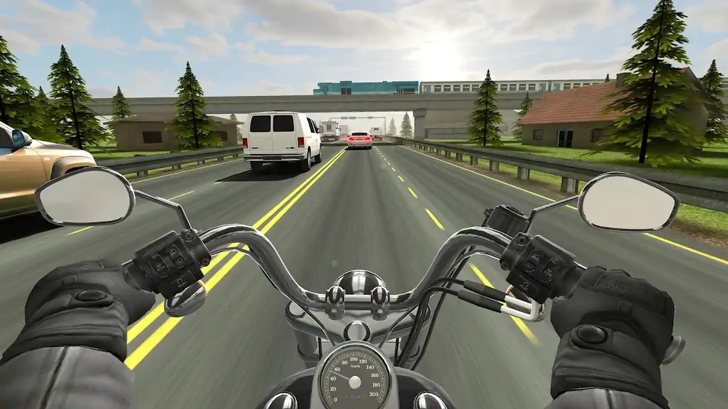 Download Traffic Rider [MOD, Unlimited coins] + Hack [MOD, Menu] for Android