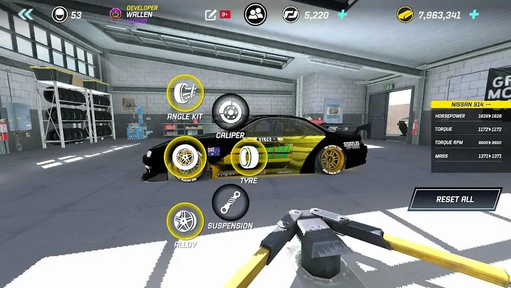 Download Torque Drift [MOD, Unlimited coins] + Hack [MOD, Menu] for Android